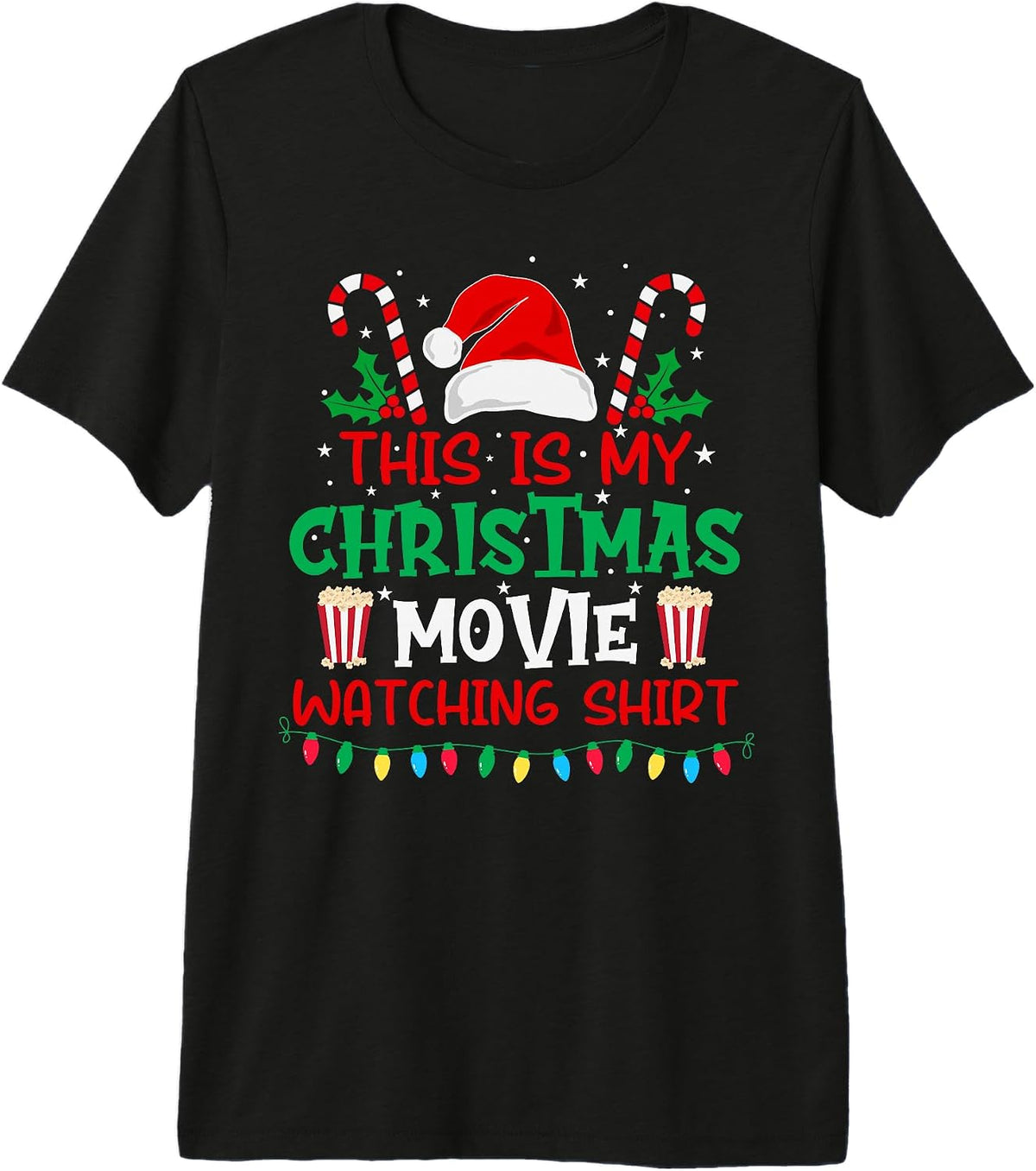Mens This is My Christmas Movie Watching Shirt - Funny Xmas Movie Premium Tri-Blend T-Shirt