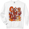 Cozy Girl Fall Autumn Season Comfort Colors Adult Sweatshirt