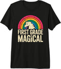 Cute 1ST Grade Magical Girl Rainbow Unicorn Teacher Happy Premium Tri-Blend T-Shirt