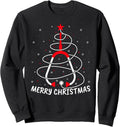 Nurse Stethoscope Christmas Tree Lights Funny Nurse Xmas Sweatshirt