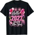 Hello 2027 Happy New Year Shirt New Years Eve 2027 Matching T-Shirt