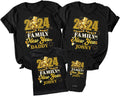 Personalized Happy New Year 2024 Sweatshirt, Family Matching T-Shirts, Family New Years Eve Party Shirt, Personalized New Year 2024 Family Shirts
