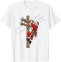 Funny Santa Lineman Christmas T-Shirt