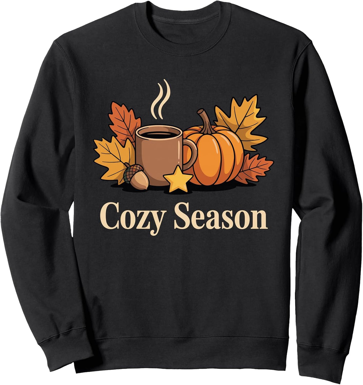 Cozy Season Coffee Fall Halloween Sweatshirt