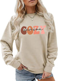 Cozy Season Sweatshirt, Funny Get Cozy Shirt Women Casual Fall Winter Crewneck Pullovers Merry Christmas Sweater
