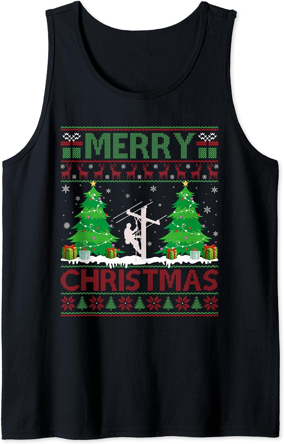 Lineman Ugly Christmas Style Gifts