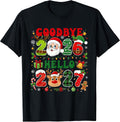 Goodbye 2026 Hello 2027 Christmas Happy New Year 2027 T-Shirt