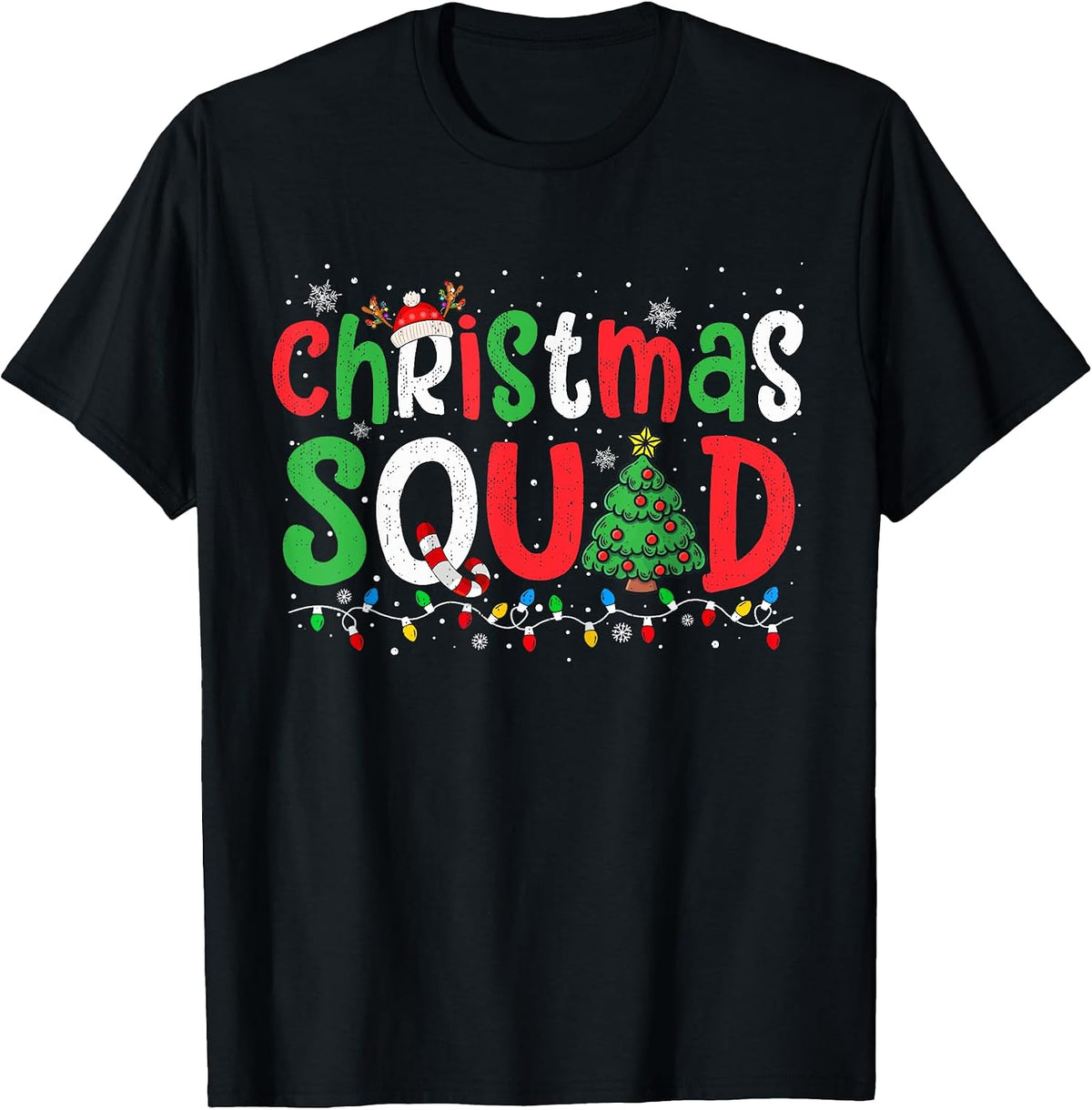 Christmas Squad Family Xmas Crew Men Women Boys Girls Kids T-Shirt