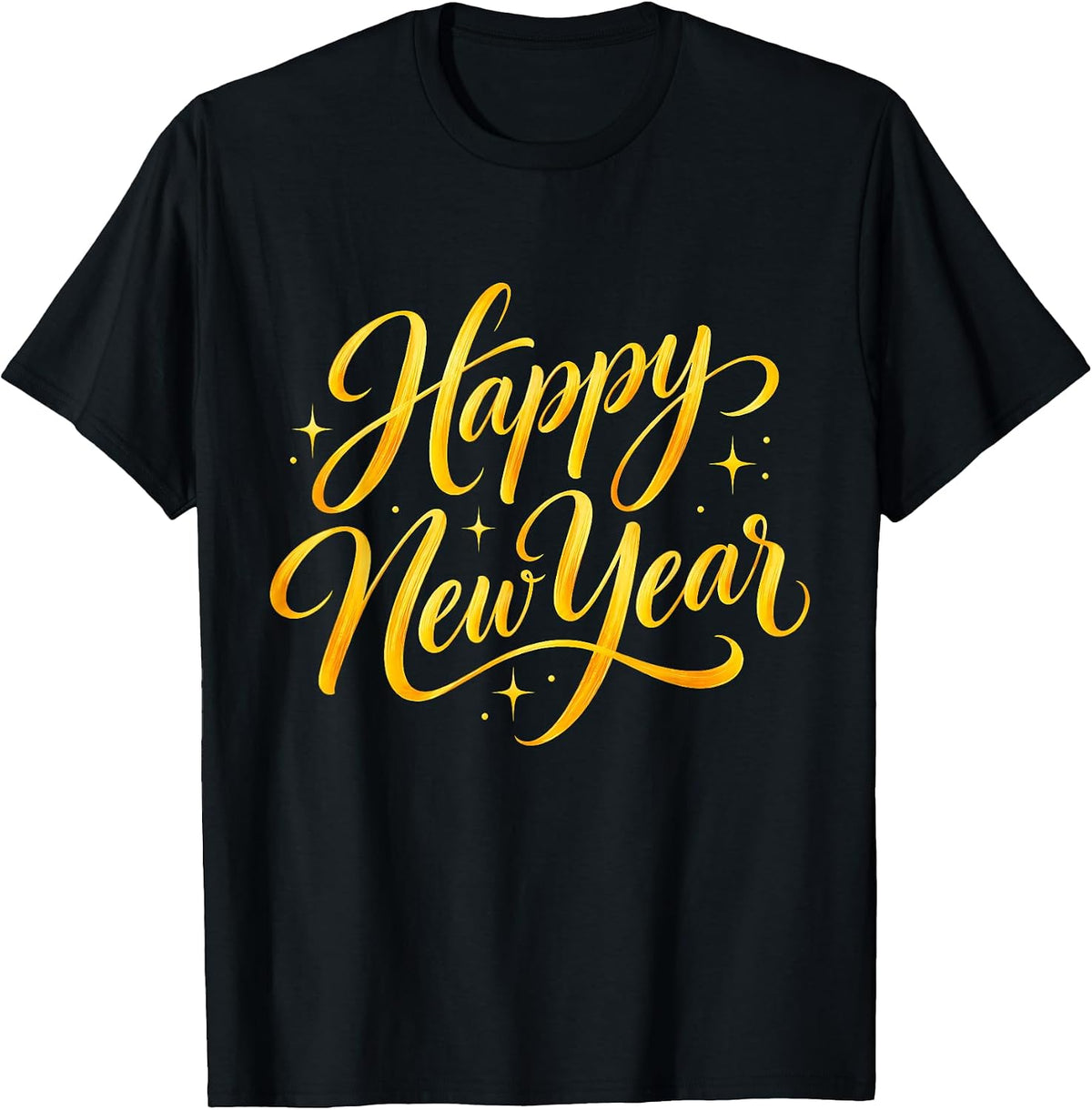 Happy New Year Script Lettering 2027 T-Shirt
