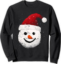 Distressed Christmas Snowman Sweatshirt