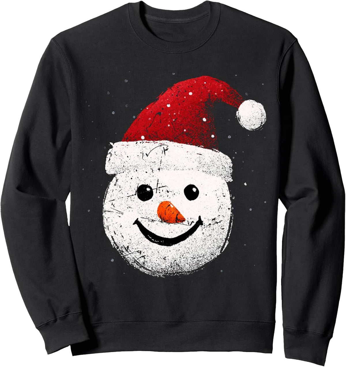 Distressed Christmas Snowman Sweatshirt