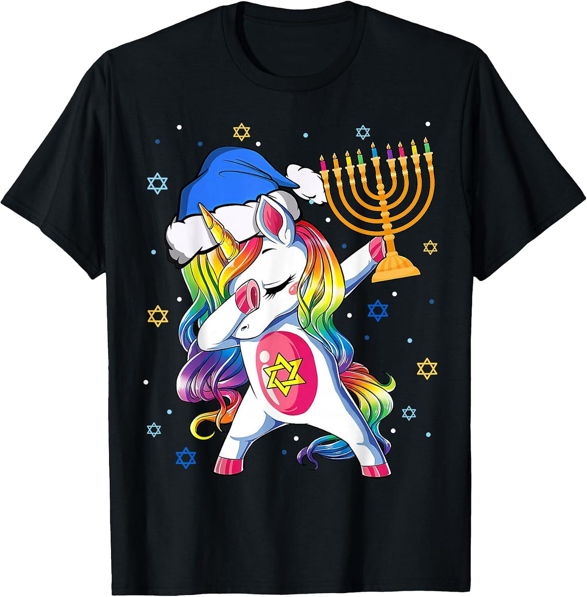 Jewnicorn Funny Hanukkah Unicorn Gift Tee