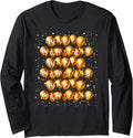 Gold New Year Balloon Bunch Graphic Happy New Year 2027 Long Sleeve T-Shirt