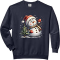 Funny Modern Winter Holiday Graphic Art Comfort Colors Adult Sweatshirt