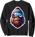 Sasquatch Skiing Snow Big-foot Skier Big Foot Mountains Ski Sweatshirt