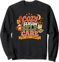 Cozy Season, Rest Reset Recharge Inspirational Sweatshirt
