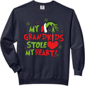 My Grandkids Stole My Heart Christmas Holiday Grandma Pajama Comfort Colors Adult Sweatshirt