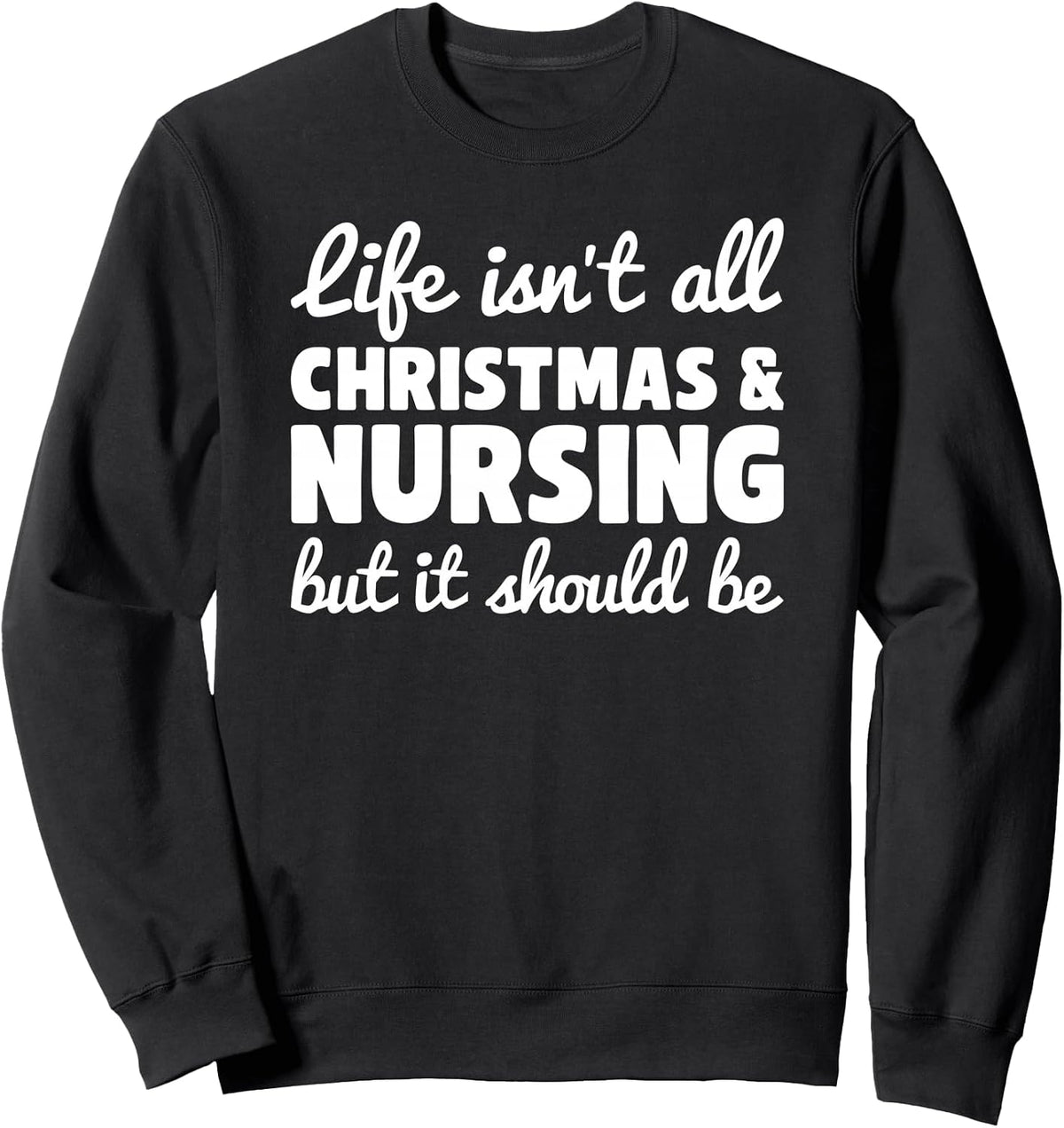 Christmas and Nursing for Nurses Sweatshirt