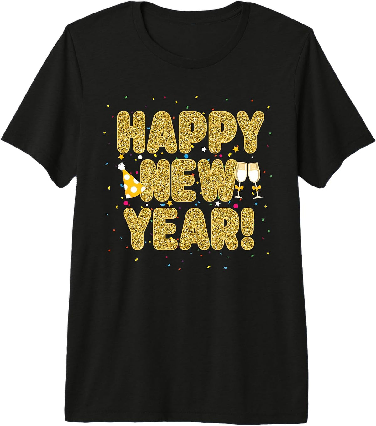 Happy New Year Matching Family Fireworks New Years Eve Party Premium Tri-Blend T-Shirt
