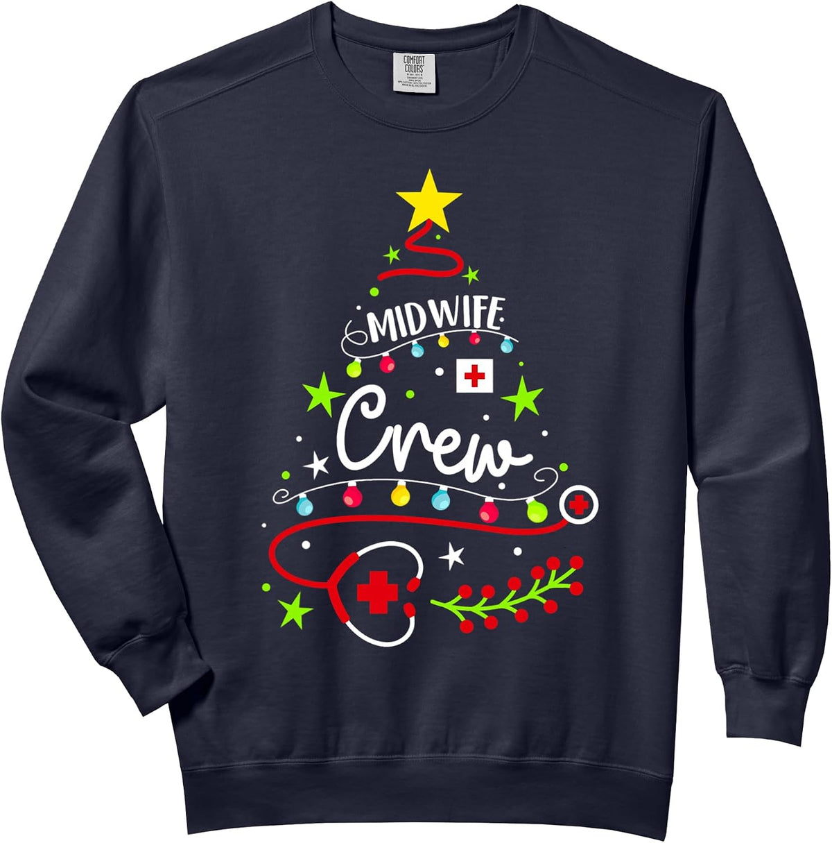 Christmas Nurse Cute Xmas Stethoscope Tree Midwife