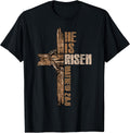 Easter Cross He Is Risen Jesus Christian Happy Easter Men Unisex