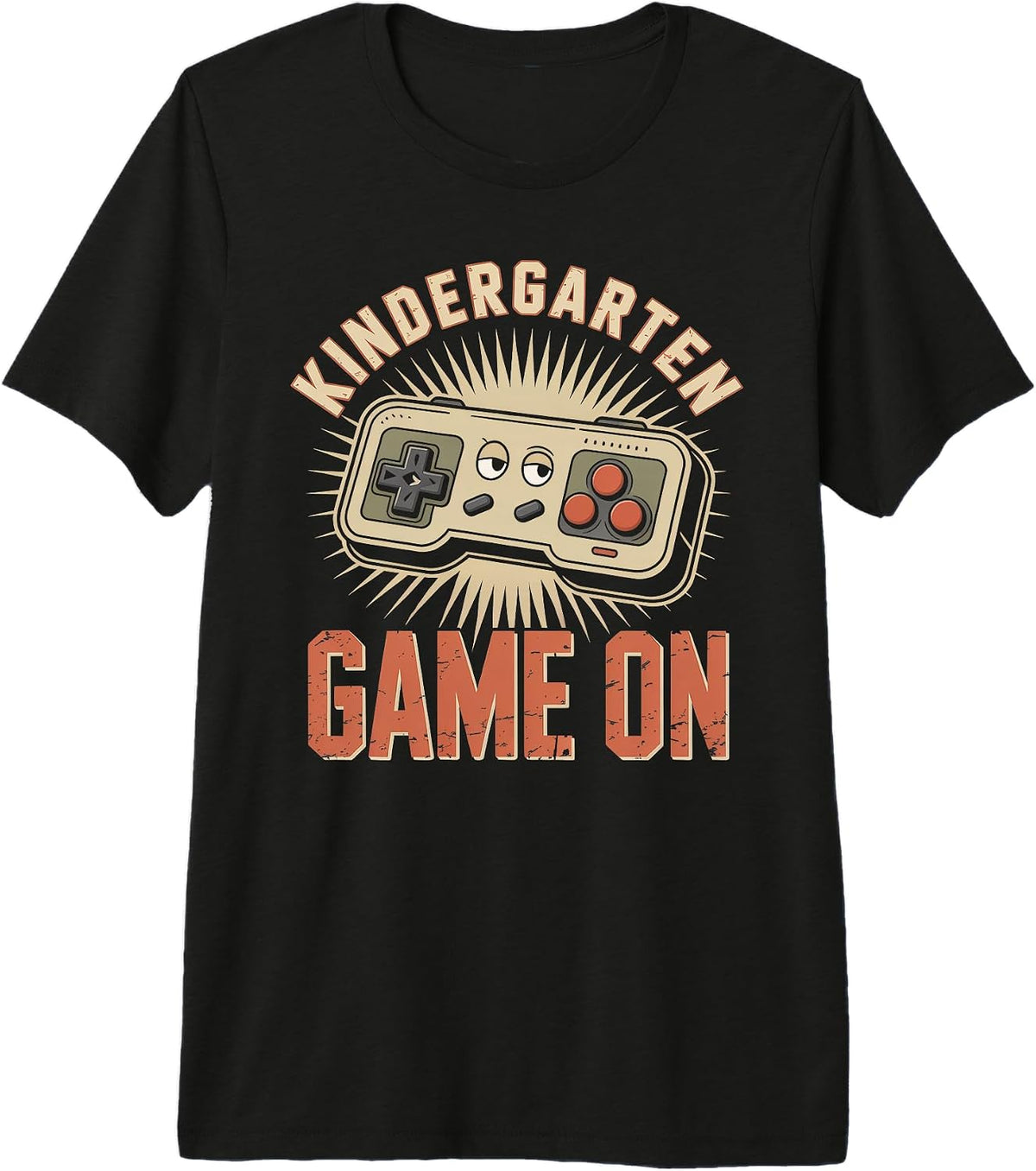 Retro Kindergarten Game ON School Retro Teacher Happy Cutest Premium Tri-Blend T-Shirt