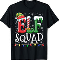 Elf Family Christmas Matching Pajamas Xmas Elf Squad T-Shirt