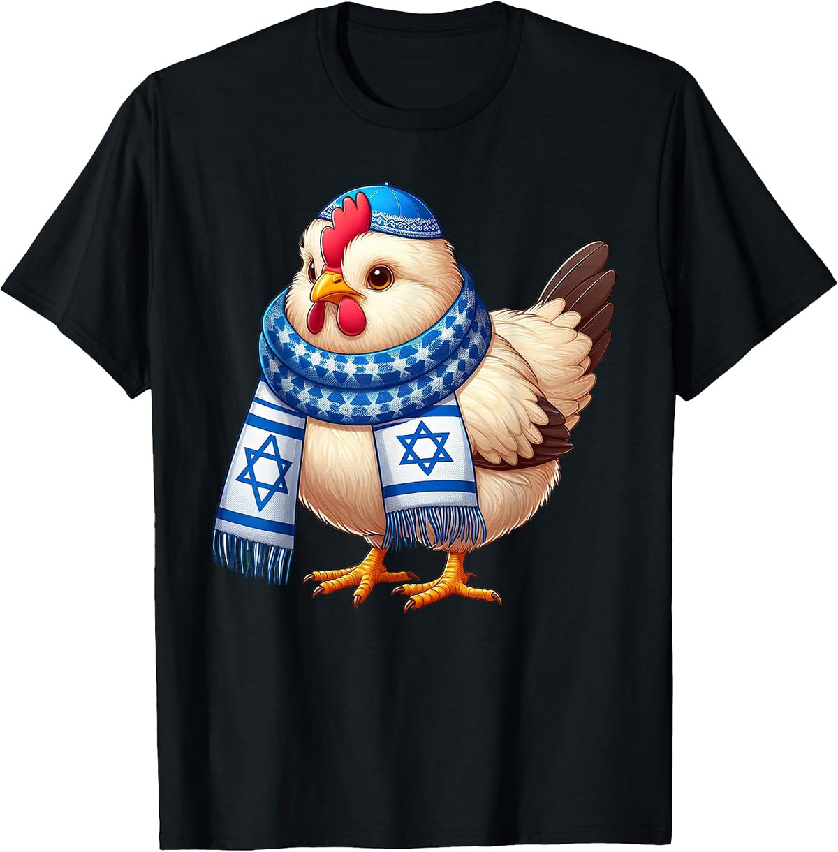 Funny Jewish Chicken Hanukkah Pajamakah T-Shirt