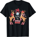 Western Pink Holiday Cowgirl Xmas, Giddy Up Jingle Horse! T-Shirt