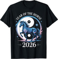 Year of The Horse 2026 Chinese New Year for Men Women Kids T-Shirt