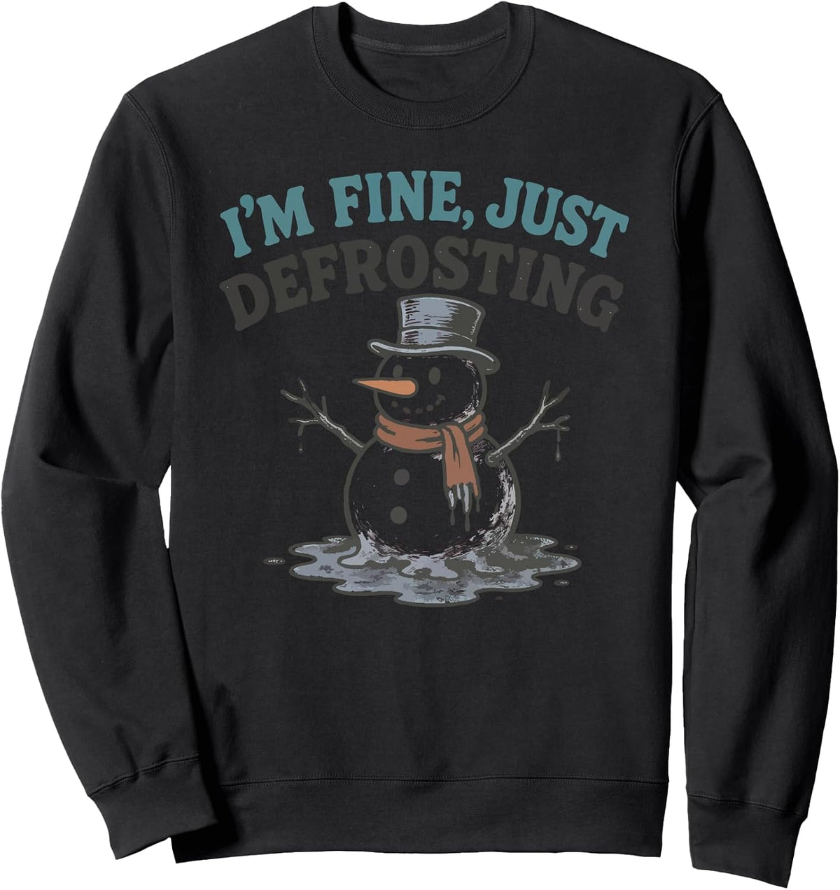 amazing christmas xmas winter time snowman Sweatshirt