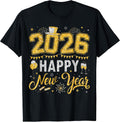 Happy New Year 2026 Fireworks Family Matching New Year Eve T-Shirt