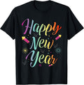 Happy New Year Matching Family Firework New Year Countdown T-Shirt