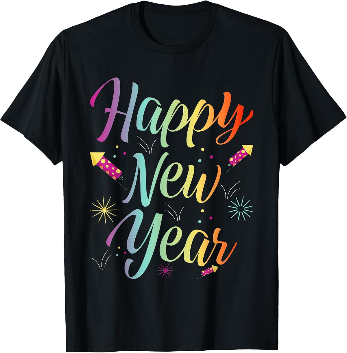 Happy New Year Matching Family Firework New Year Countdown T-Shirt