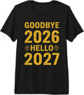Goodbye 2026 Hello 2027 Tee Vintage New Year Hello 27 Premium Tri-Blend T-Shirt