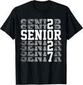 Senior 2027 Class of 2027 High School Graduation Gift T-Shirt
