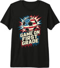 Cute Game ON First Grade Soccer Ready Teacher Happy Future Premium Tri-Blend T-Shirt