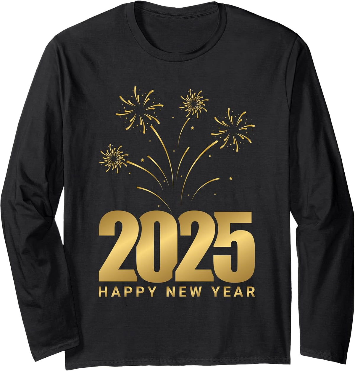 Happy New Year 2025 Family Matching Fireworks New Year Eve Long Sleeve T-Shirt