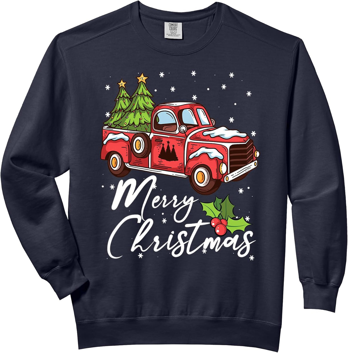 Christmas Tree Red Truck Pajama Gift Tee