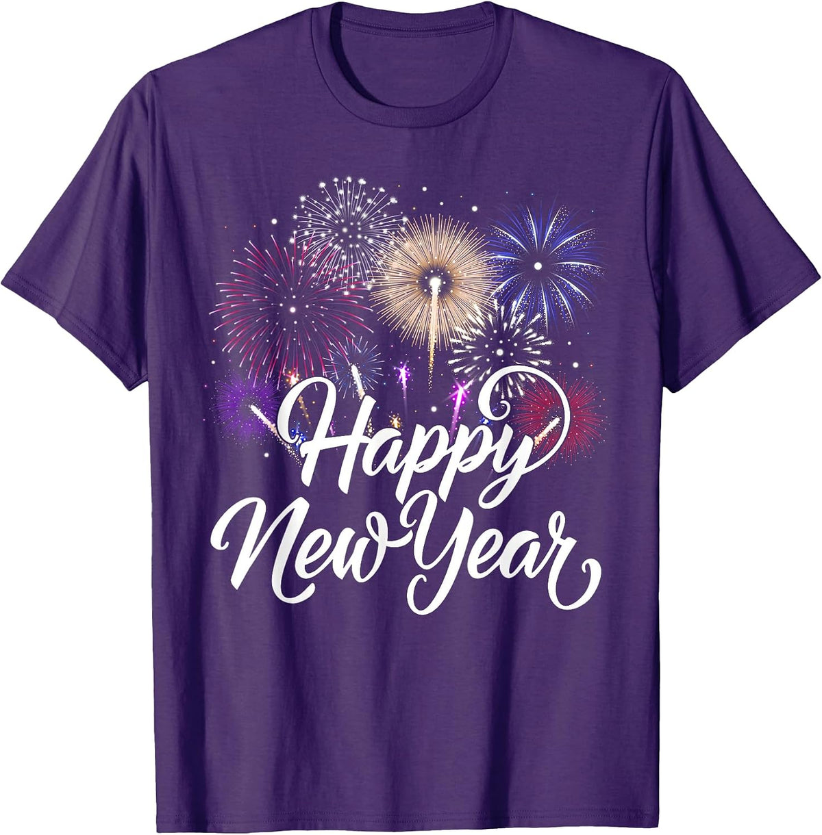 Happy New Year 2026 Fireworks New Year's Eve Party Countdown T-Shirt