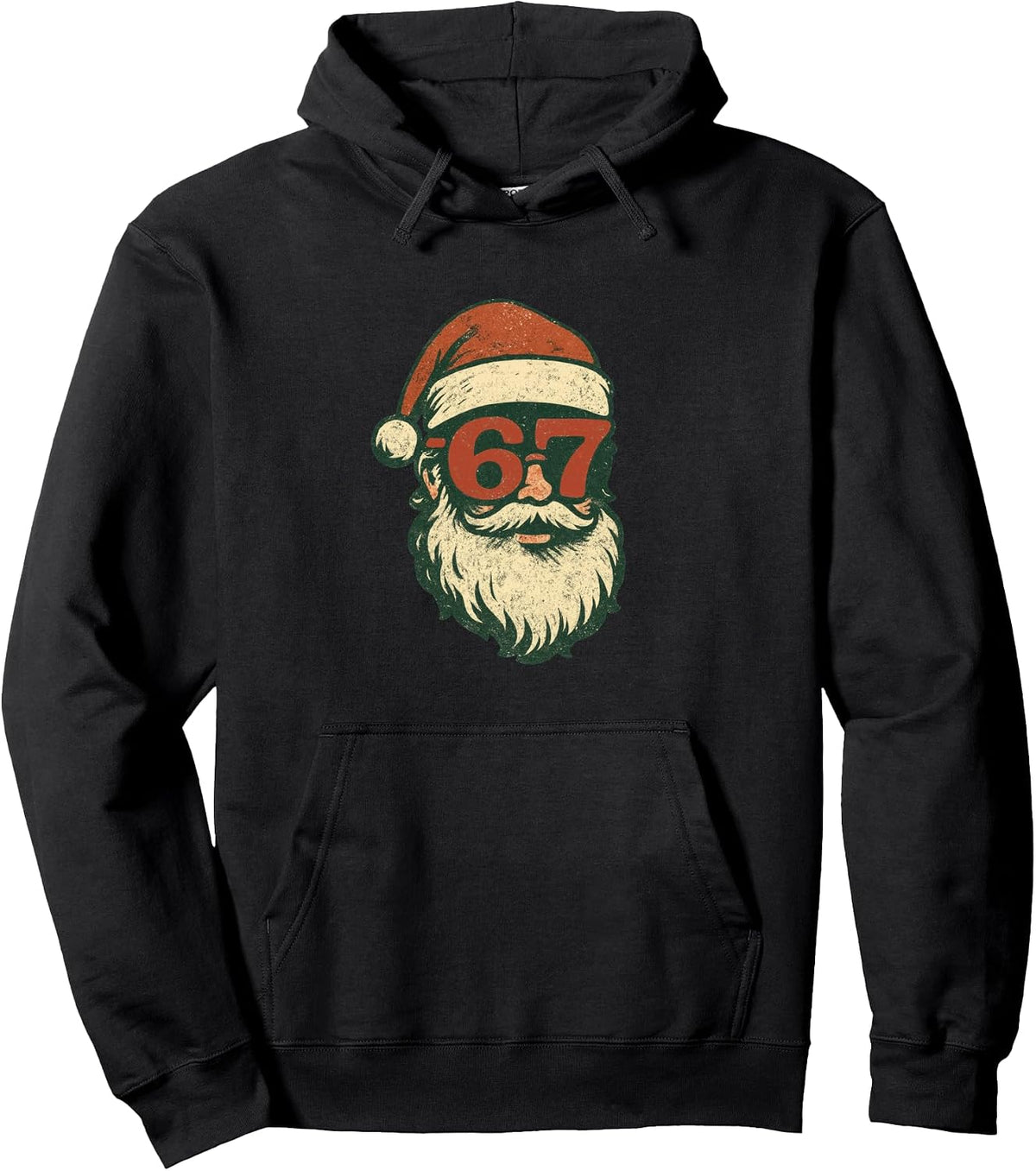 67 Christmas Santa 6 7 Meme Six Seven Funny Gen Alpha Slang Pullover Hoodie
