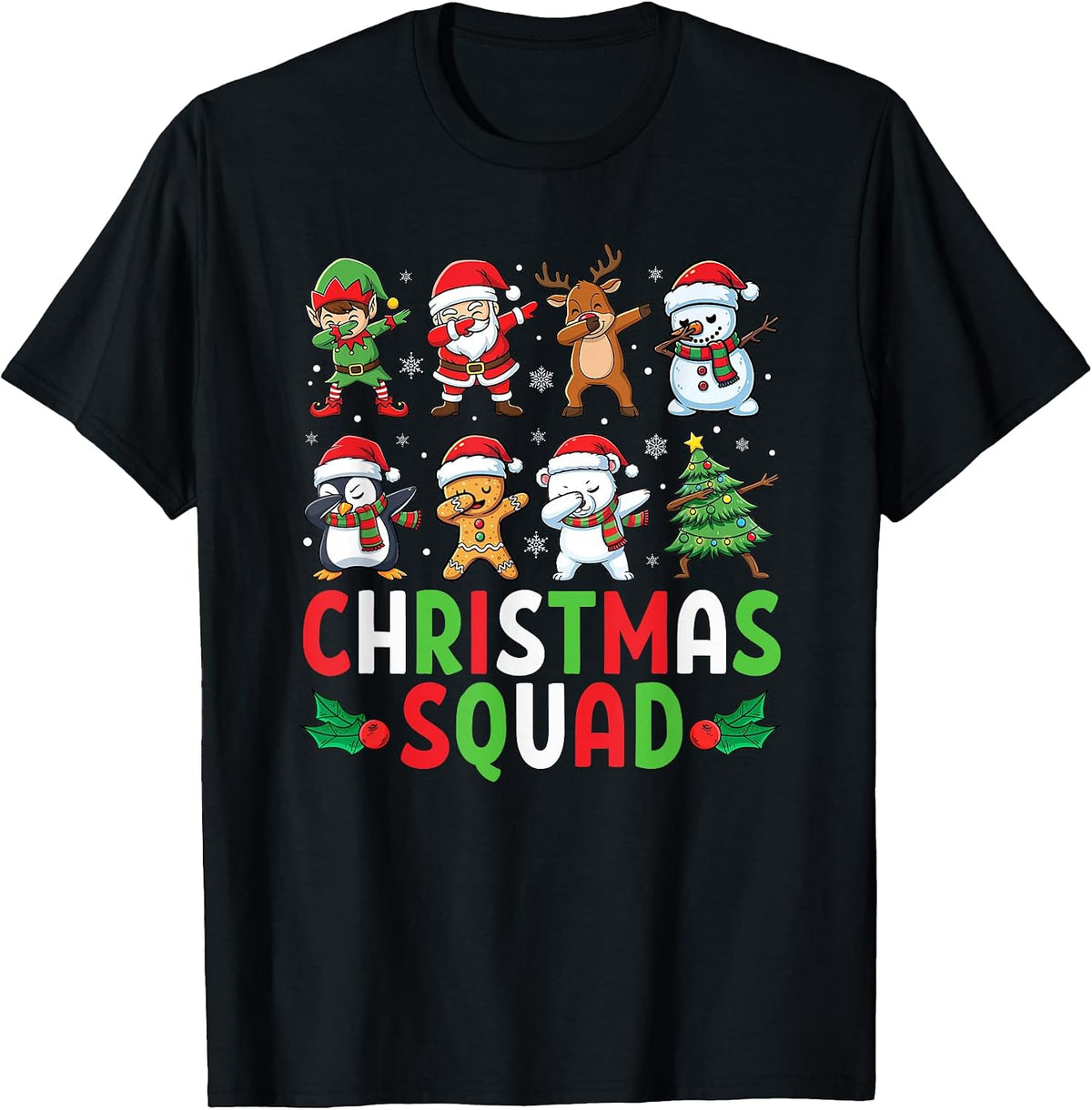 Amazing Xmas Christmas Squad Design T-Shirt
