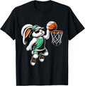 Kids Boys Happy Easter Bunny Playing Basketball Easter Sport Unisex
