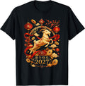 Year of The Goat 2027 Lunar Chinese New Year Men Women Kids T-Shirt