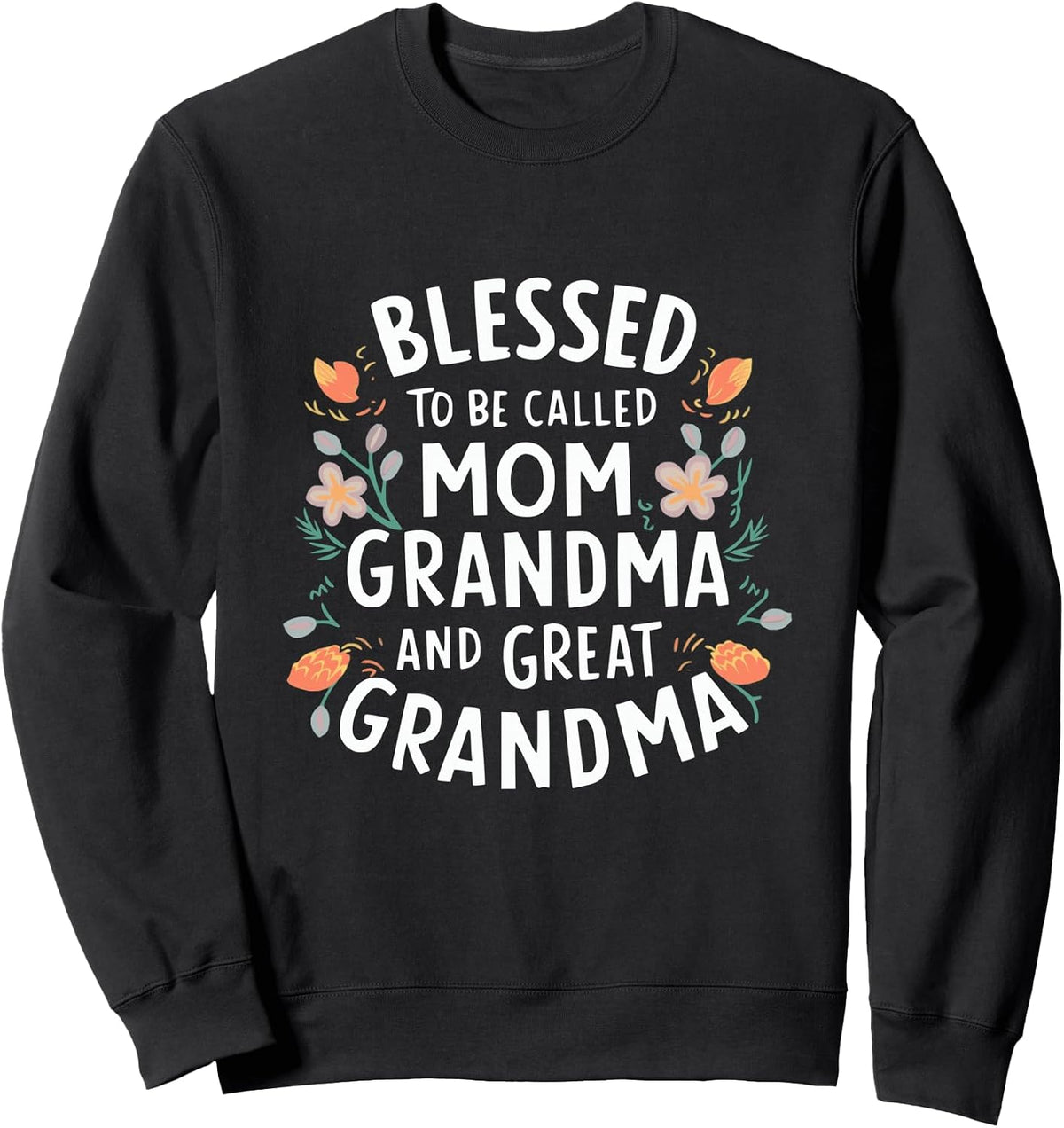 blessed called grandma boho flower