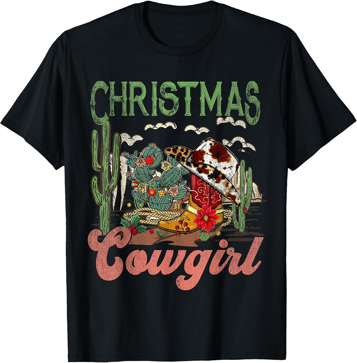 Christmas Cowgirl Western Xmas, Cowboy Xmas Boots