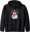 Snowflake Winter Wonderland Graphic Art Zip Hoodie