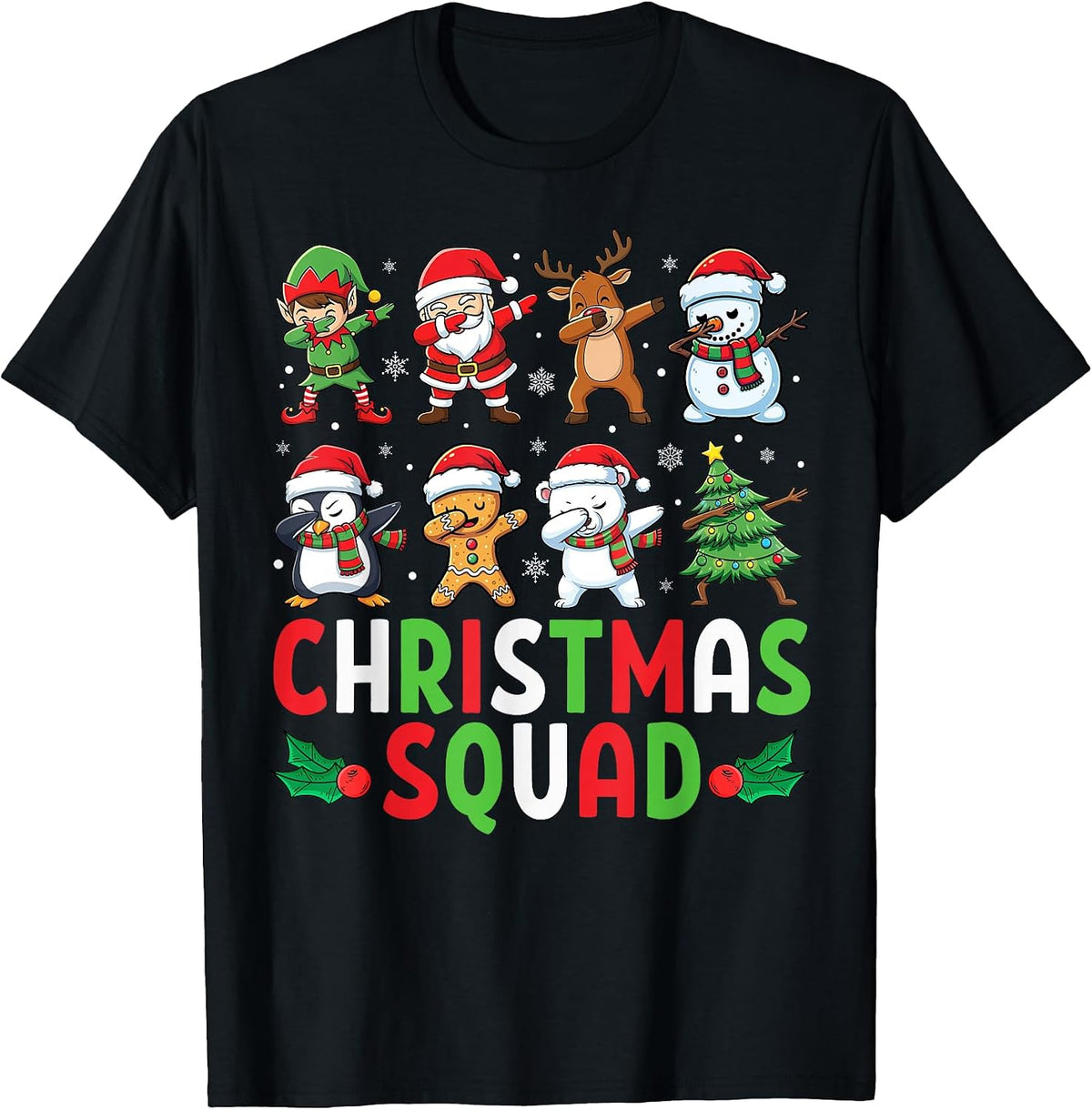 Christmas Squad Fun for Santa Fans and Holiday Enthusiasts T-Shirt