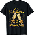 Cheers to The New Year 2027 Champagne Glasses Celebration T-Shirt