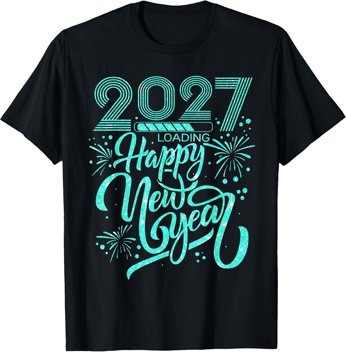 Happy New Year 2027 Loading New Years Party T-Shirt